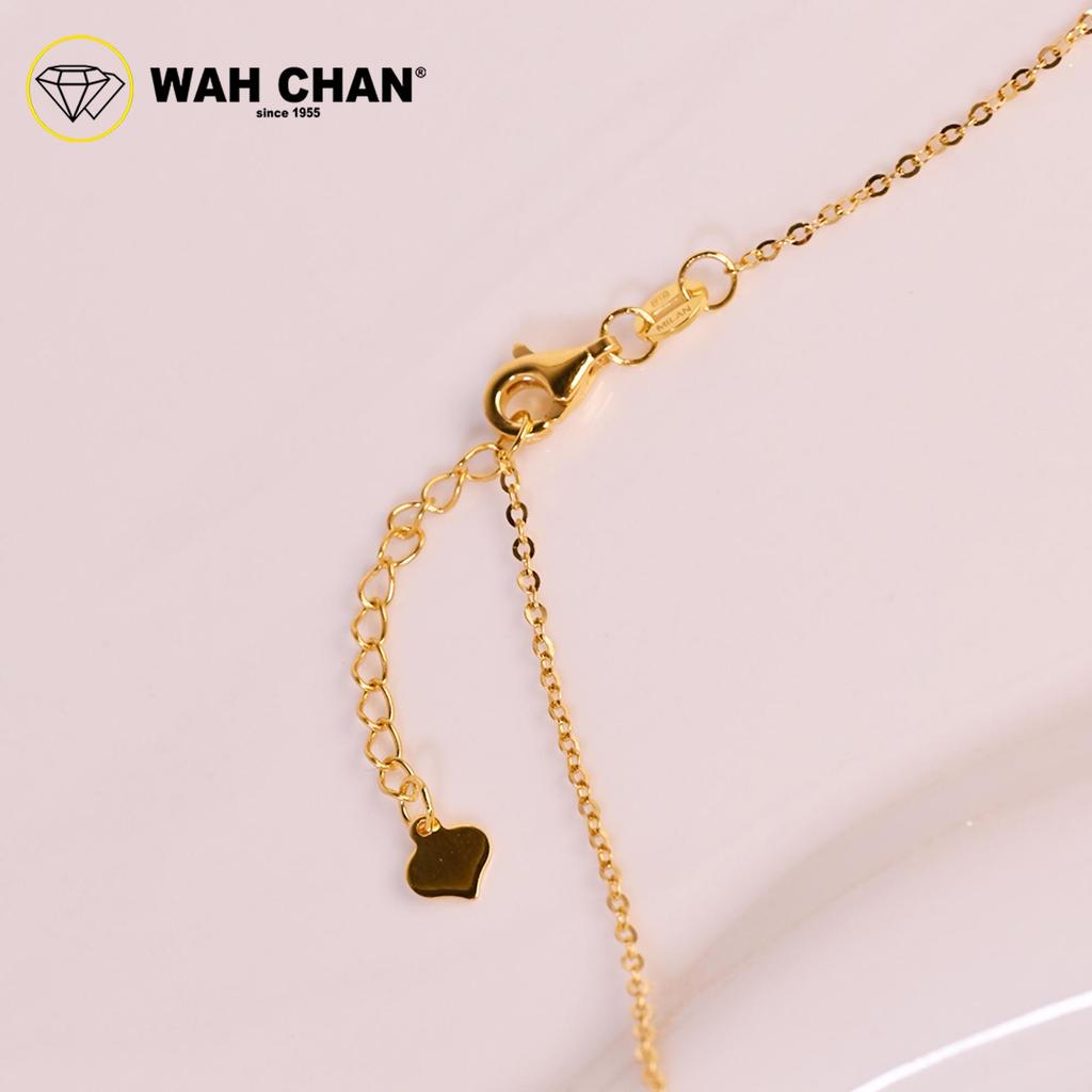 WAH CHAN 916 Gold Necklace - OSC1071 Infinity Love Necklace - Image 3