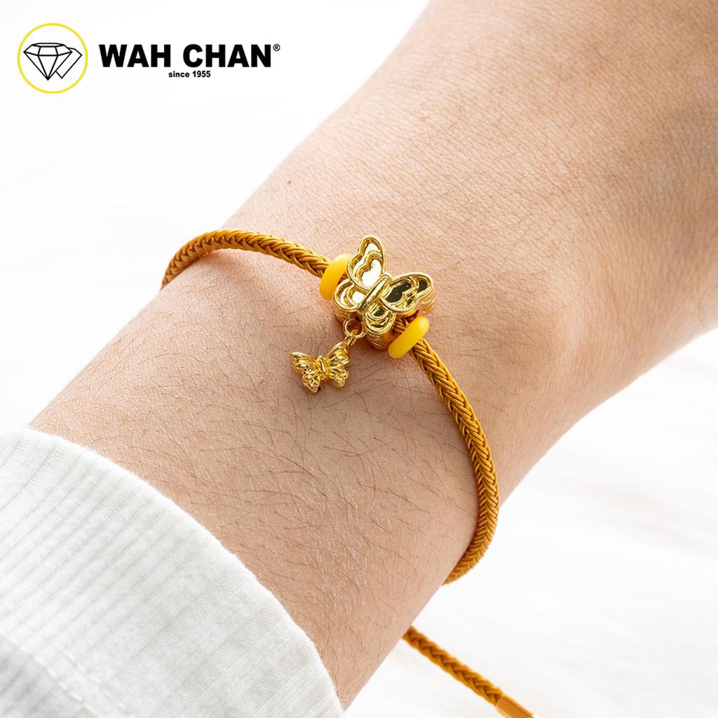 WAH CHAN 916 Gold Pendant - OSP1387 Butterfly Pendant - Image 2