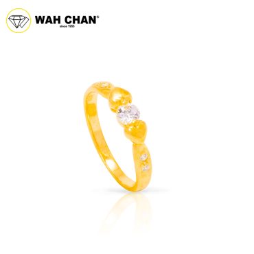 Wah Chan 585/14K Gold Ring - Cincin Zirconia R419
