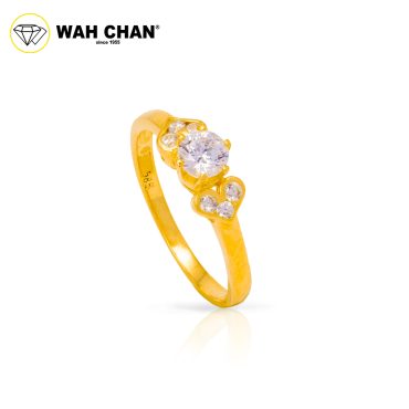 Wah Chan 585/14K Gold Ring - Cincin Zirconia R659