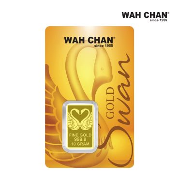 999.9 Fine Gold Bar - Happiness Swan 幸福天鹅足金片 (10g)